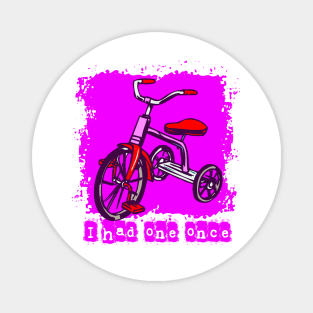 Child bike, girl tricycle, Magnet